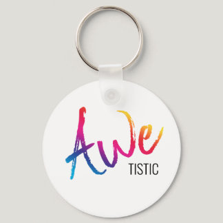 Awetistic Pride Female Autism Awareness Spectrum Keychain