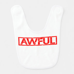 Awful Stamp Baby Bib