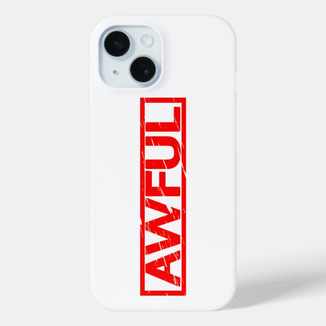 Awful Stamp Case-Mate iPhone Case (Back)