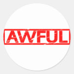 Awful Stamp Classic Round Sticker