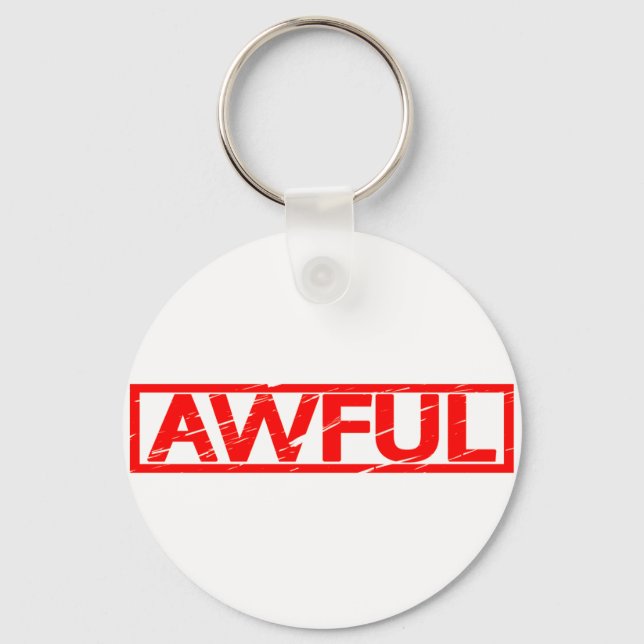 Awful Stamp Keychain (Front)
