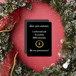 “Awkward Ask, Royal Style” Groomsman Proposal Card