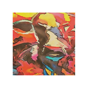 Awkward Cow Abstract Black Outline Art
