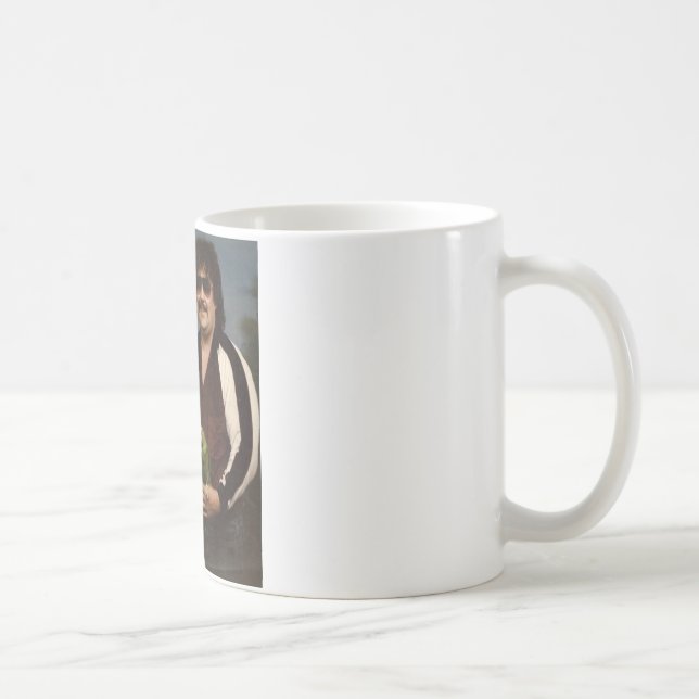 Awkward Family Photos - Couple with parrot! Coffee Mug (Right)