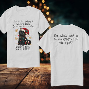 Awkward Matching Family Embarrass the Kids on back T-Shirt