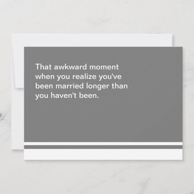 Awkward Moment Anniversary Card (Front)