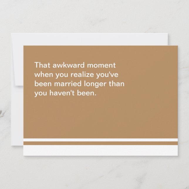 Awkward Moment Anniversary Card (Front)