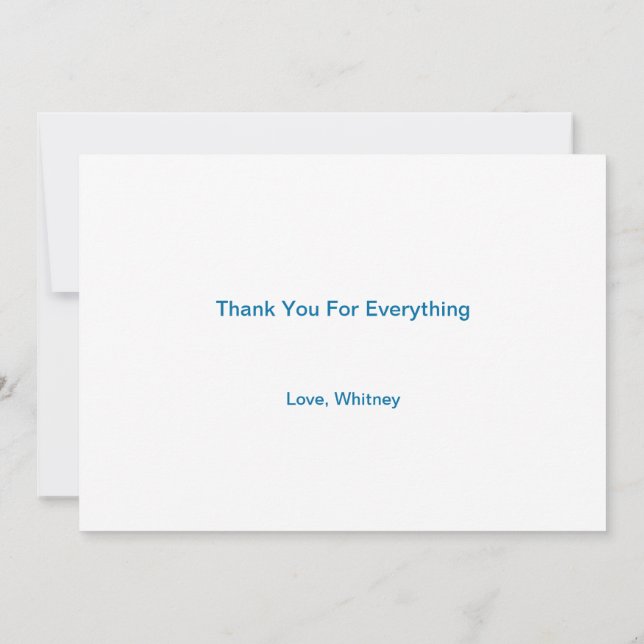Fashionably Late Thank You // Letterpress Thank You Card // Belated Thank  You 