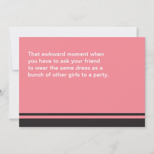 Awkward Moment Will You Be My Bridesmaid Card