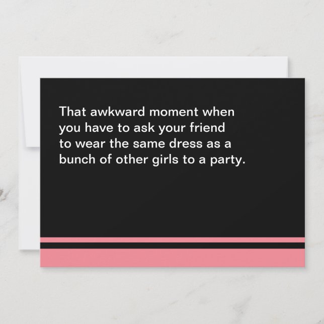 Awkward Moment Will You Be My Maid of Honor Card (Front)