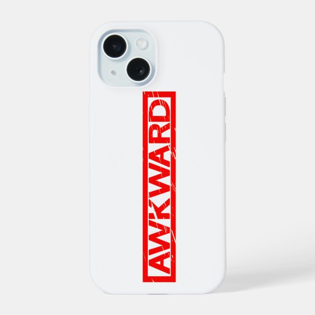 Awkward Stamp Iphone Case (Back)