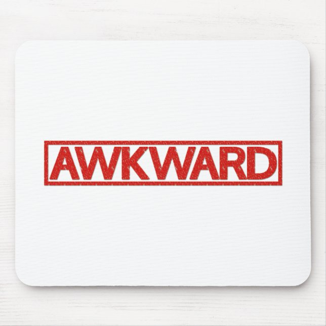 Awkward Stamp Mouse Pad (Front)