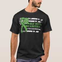 Awkward Style USA Flag Bile Duct Cancer Awareness T-Shirt