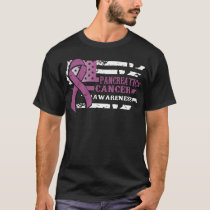 Awkward Style USA Flag Pancreatic Cancer Awareness T-Shirt