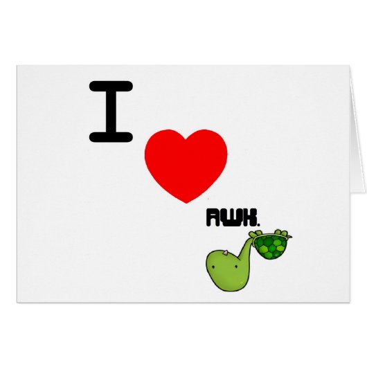 awkward turtle love cards (Front Horizontal)