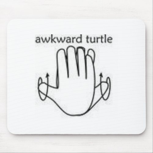 awkward turtle mouse pad