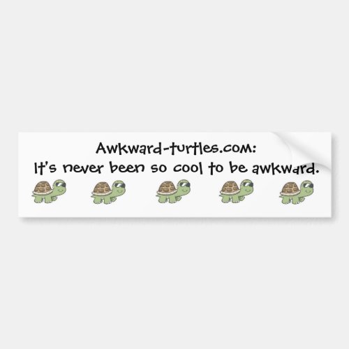 Awkward Turtles Bumper Sticker