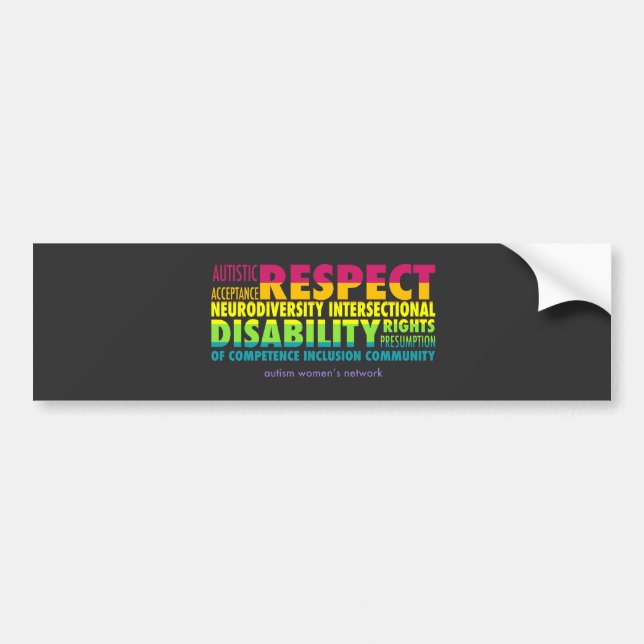 AWN Rainbow Pride Bumper Sticker (Front)