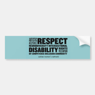 AWN Word Cloud Bumper Sticker