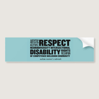 AWN Word Cloud Bumper Sticker