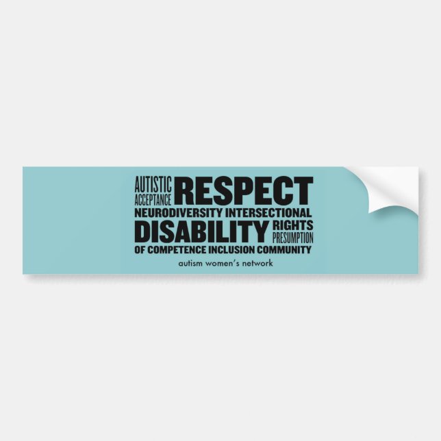 AWN Word Cloud Bumper Sticker (Front)