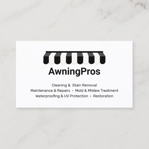 Awning Cleaner  Business Card