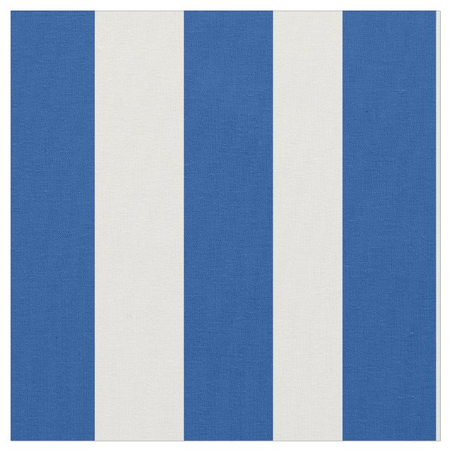 Awning Stripes Blue Fabric (Close Up)