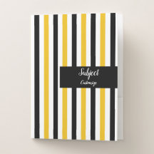 Awning Stripes Pocket Folder