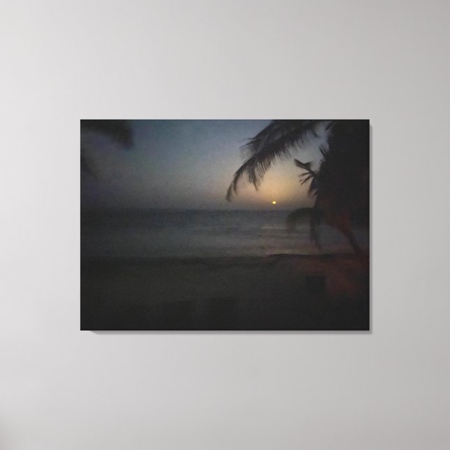aWorld2Celebrate: GOODNIGHT TULUM MOON Canvas Print (Front)