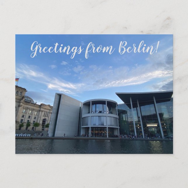 aWorld2Celebrate: Greetings from Berlin! Postcard (Front)