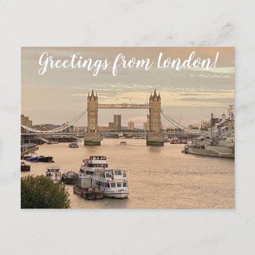 aWorld2Celebrate Greetings from London Postcard