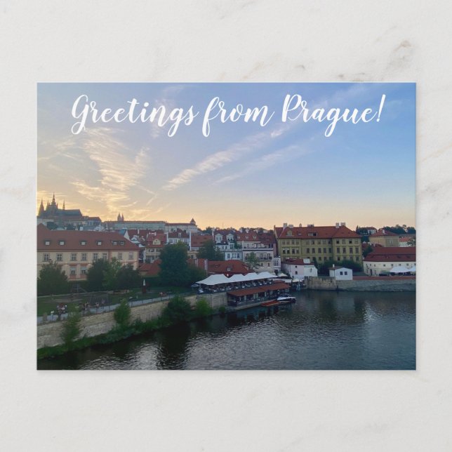 aWorld2Celebrate: Greetings from Prague! Postcard (Front)