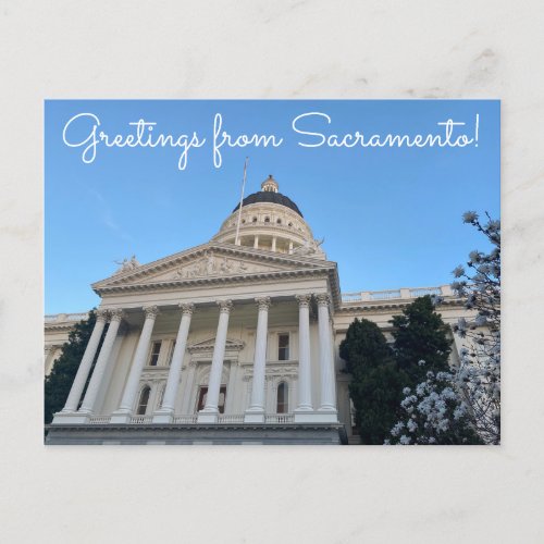 aWorld2Celebrate Greetings from Sacramento Postcard