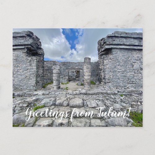 aWorld2Celebrate Greetings from Tulum Postcard