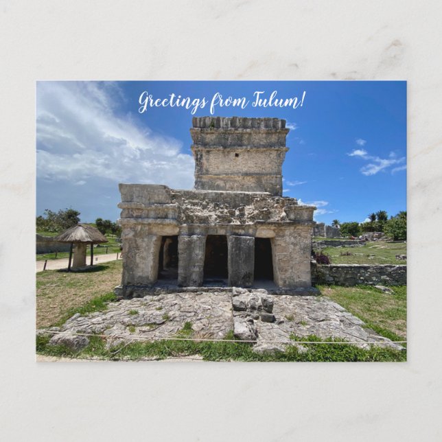 aWorld2Celebrate: Greetings from Tulum!  Postcard (Front)