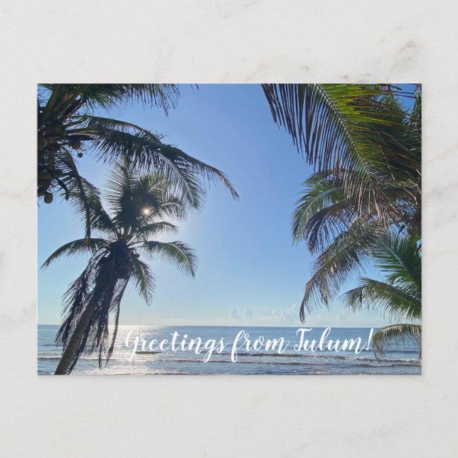 aWorld2Celebrate: Greetings from Tulum!  Postcard (Front)