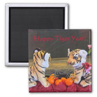 aWorld2Celebrate: Happy Tiger Year! Magnet