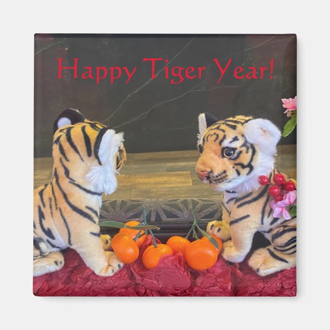aWorld2Celebrate: Happy Tiger Year! Magnet (Front)