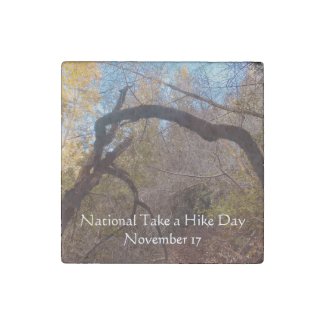 aWorld2Celebrate: National Take a Hike Day Stone Magnet