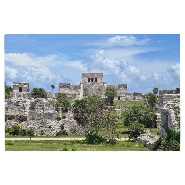 aWorld2Celebrate: Tulum Castle  Metal Print (Front)