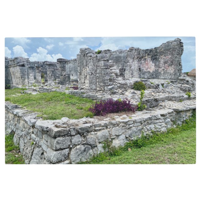 aWorld2Celebrate: Tulum Columns Metal Print (Front)