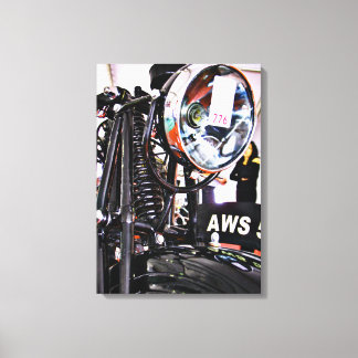 AWS 5. Vintage motorcycle front view Canvas Print