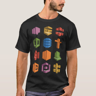 Aws Microservices Tech Stack Hackerthon Startup T-Shirt