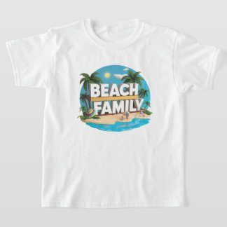 Awsome Colored Beach Family Kids T-Shirt