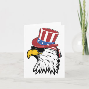 Awsome Patriotic Eagle Usa Tee  Card