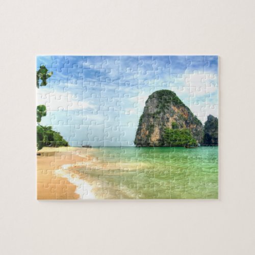 Awsome Railay Beach Krabi Thailand Jigsaw Puzzle