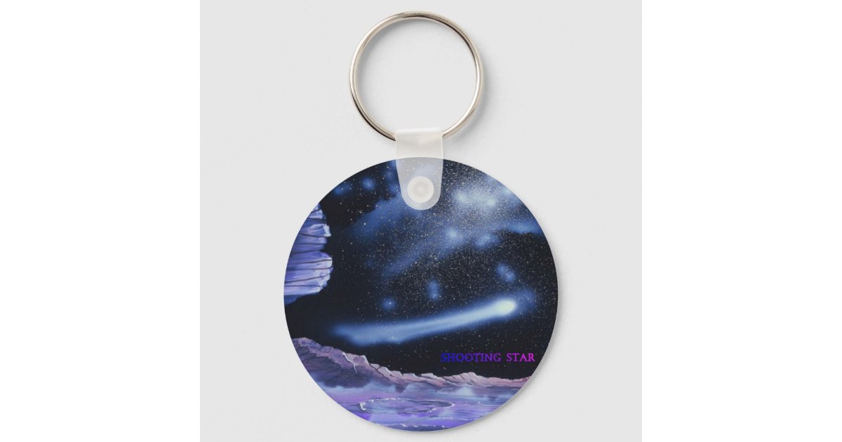Awsome shooting star keychain Zazzle