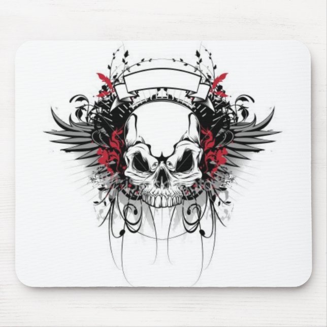 Awsome Skull Mouse Pad (Front)