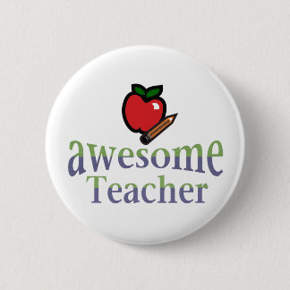 awsome Teacher Pinback Button