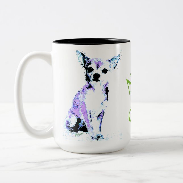 Aww Chiwawa Two- Tone Mug 2 (Left)